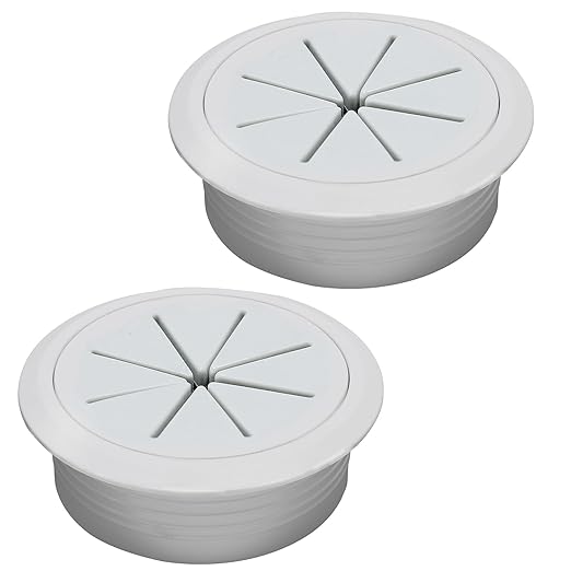 BOPOREAE 2 Pcs Desk Grommet 2" (50mm), Desk Hole Cover for Cables