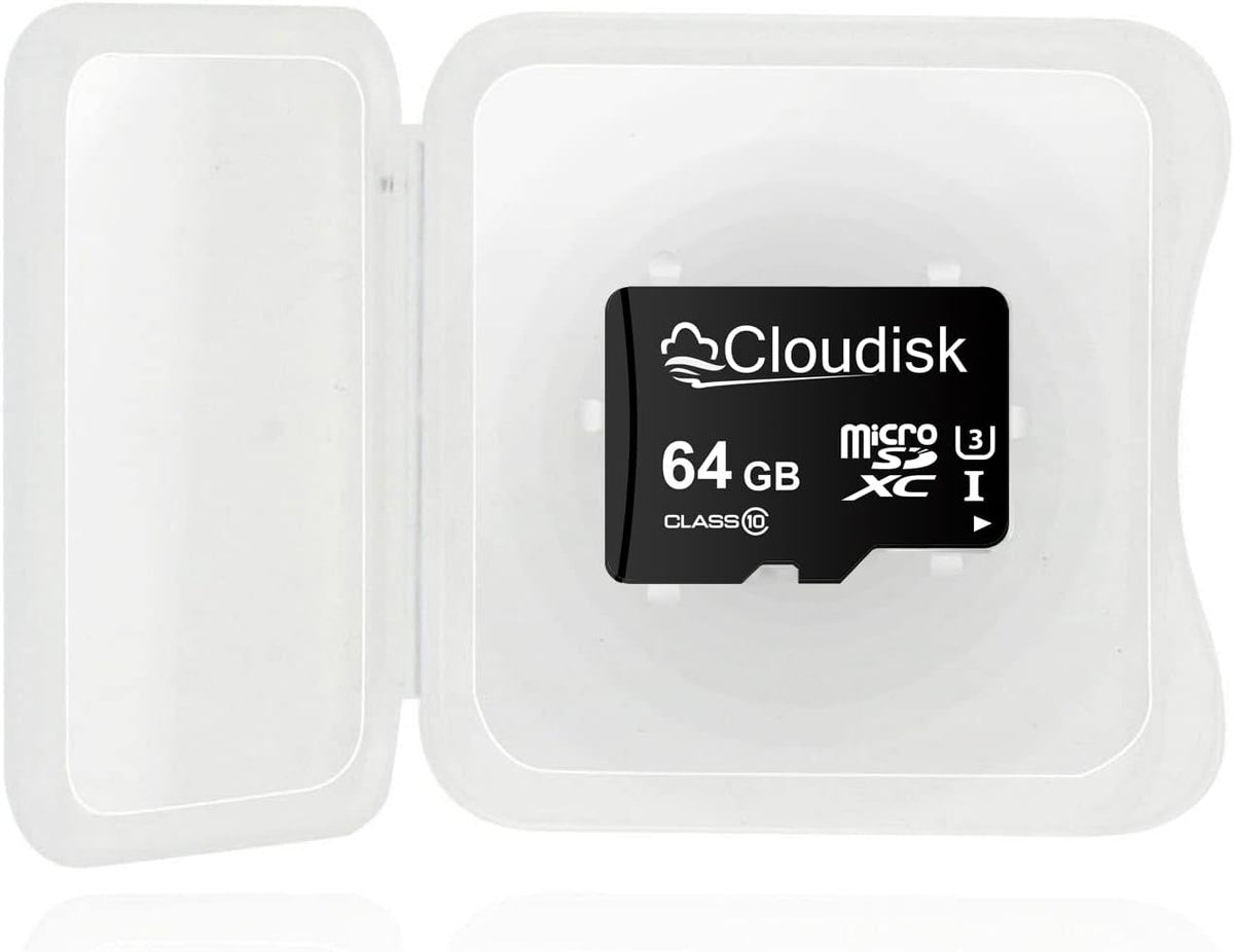 Cloudisk Pack 5 64GB C10 A2 U3 (64 of Micro SD Card Flash Memory Card Micro SDXC with SD Adapter, Card Reader GB)