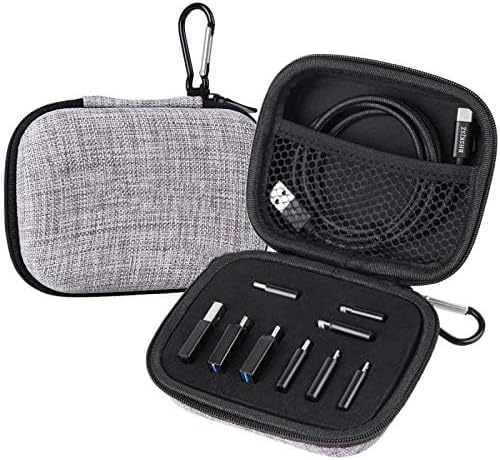 10-Piece Type C Adapter Kit, Compatible with Micro USB/Type C/USB OTG Adapter, Travel Case with and Carabiner, Includes USB Type C Cable