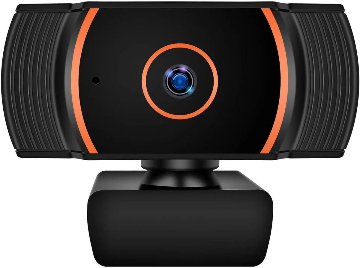 Generic 1080p 360 ZHY1566 HD Webcam with Built-in Microphone - Rotation Pan & Tilt - Attachable Desktop Cam Perfect