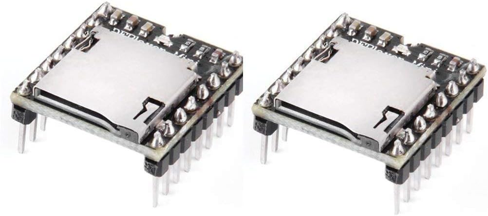 HiLetgo 2pcs mp3 MP3 Player Mini Player Audio Voice Module TF Card U Disk Board for DFPlayer Audio Voice Music Module