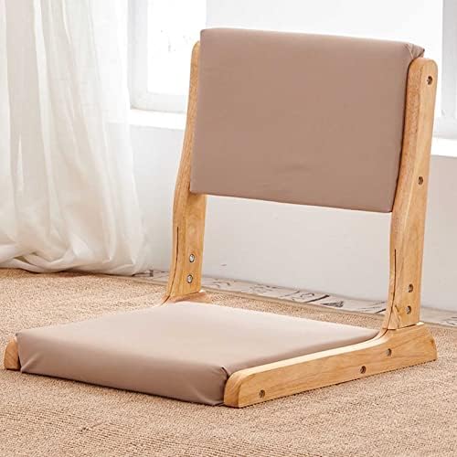 BTZHY Floor Chair Japanese Floor Chair Portable Folding Meditation Floor Chair Legless Lazy Chair Made of Solid Wood with Tatami Floor Chair with Backrest for Meditation