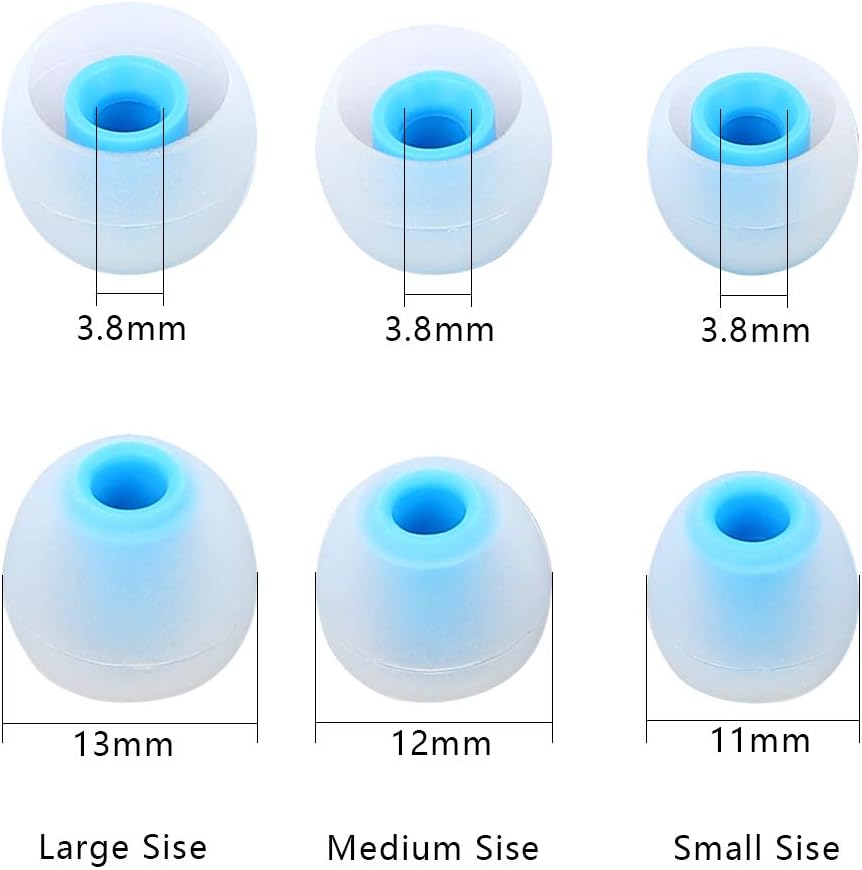 Earbud Tips Earbuds Replacement Tips Ear Tips Earbuds Eartips Eargels 9 Pairs SML