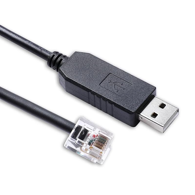 Generic PL2303 RS232 RJ12 6P6C for Synscan Hand Control PC Link Cable USB to for Connecting PC and HC Firmware Updating