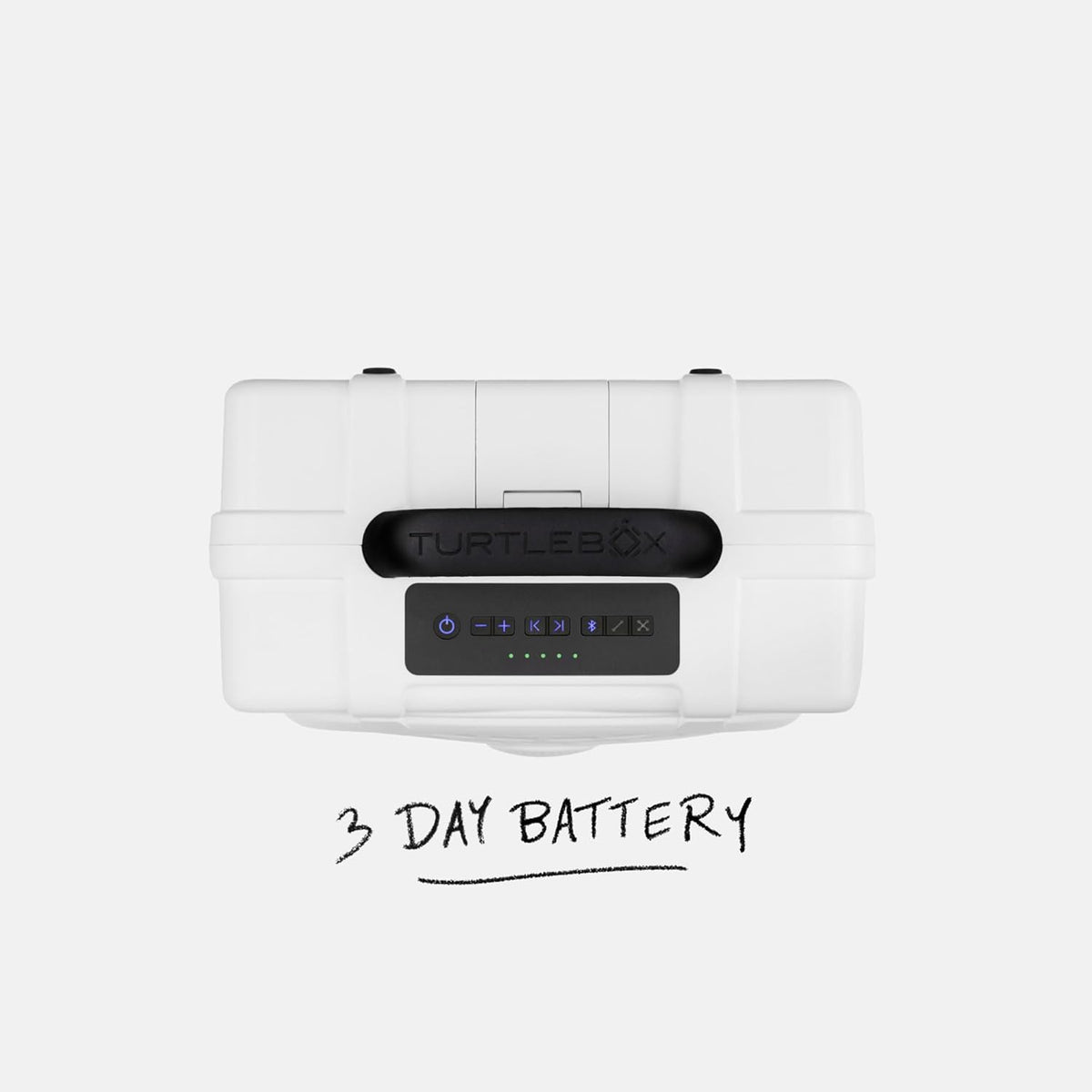 Turtlebox Original Gen 3: Portable Outdoor Bluetooth Speaker – Ultra-Loud (120dB), Waterproof (IP67), Rugged, Impact-Resistant, 3-Day Battery | Party Mode: Unlimited Pairing Stereo, White/Seafoam
