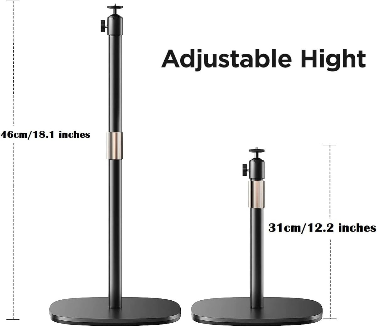 AceTaken 18-inch 2/ 1080P/Meet 2/Meet Heavy-Duty Webcam Stand, Tabletop Webcam Tripod Holder Compatible with OBSBOT