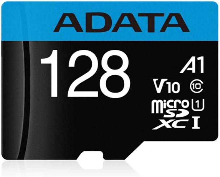 ADATA AUSDX128GUICL10A1-RA1 128GB 10 V10 A1 Premier microSDXC UHS-I/Class Memory Card with SD Adapter