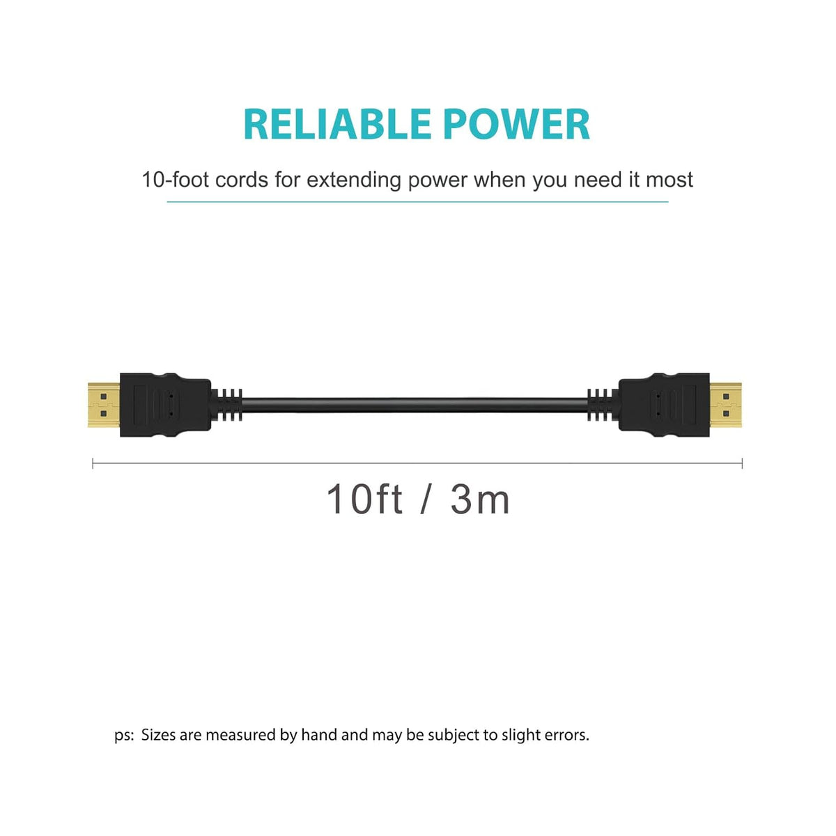 10Ft 8K 10K 4K PS5, PS4, High Speed HDMI Cable HDMI to HDMI Cord Fit for Samsung Smart TV, Sound bar, Sony Xbox One