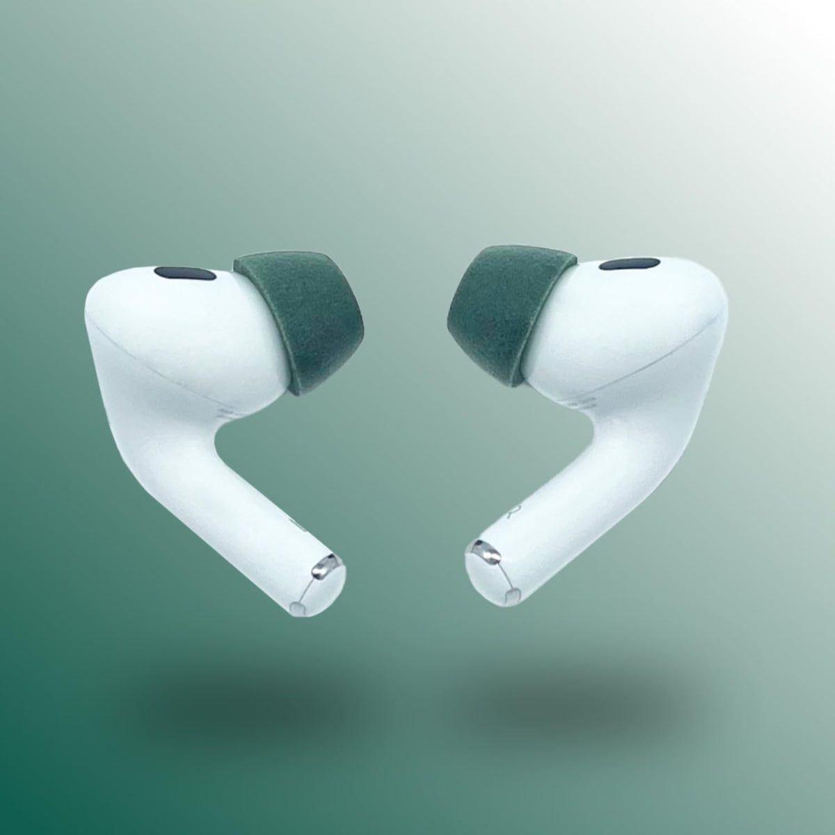 Comply Memory Foam Replacement Earbud Tips for Apple AirPods Pro 1 & 2 | Ultimate Comfort, Secure Fit, Superior Noise Isolation | Anti Slip, Prevent from Falling Out | Green (S/M/L) (3 Pairs)