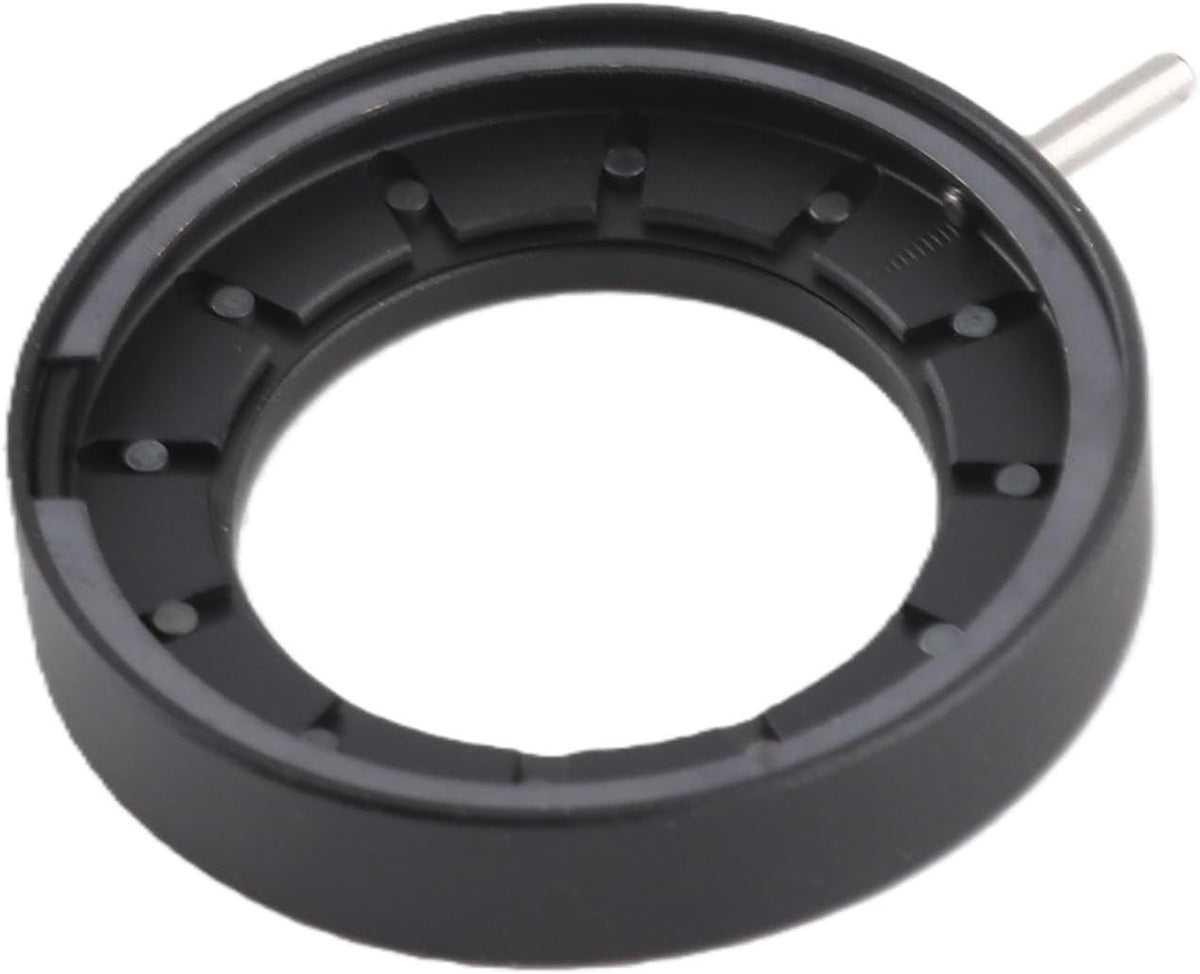 Fafeicy 14 Adjustable Aperture Diaphragm for Microscope, Optical Diaphragm with Blades Metal Lens, Microscope Accessory