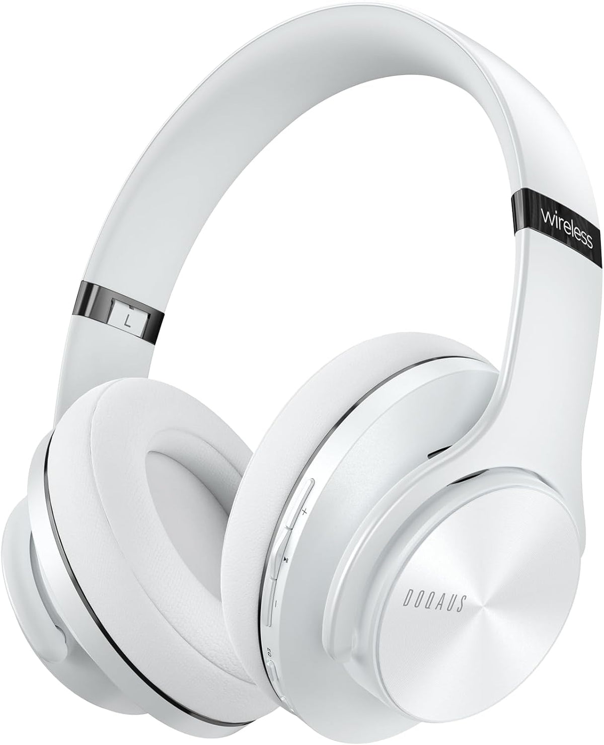 90H 3 DOQAUS Bluetooth Headphones Over Ear, Playtime, EQ Modes, HiFi Audio, ENC Mic, Reinforced Durable Frame & Soft