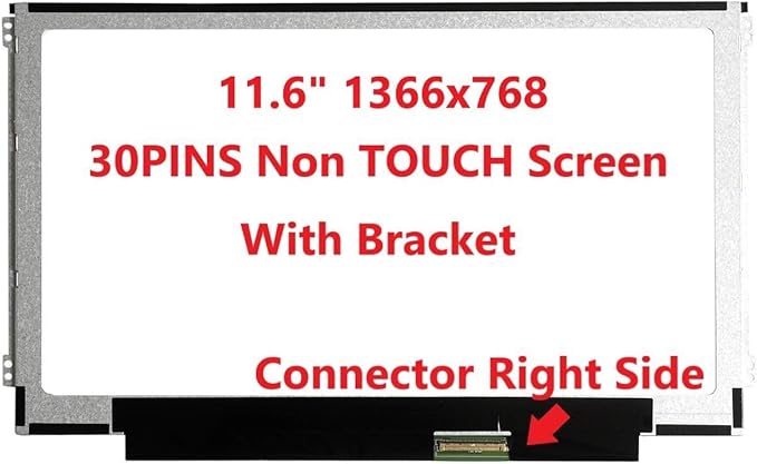 New 11.6 inch Screen Compatible with NT116WHM-N42 V8.0 Replacement Screens Also fit B116XTN02.1 B116XTN02.3 N116BCE-EB1