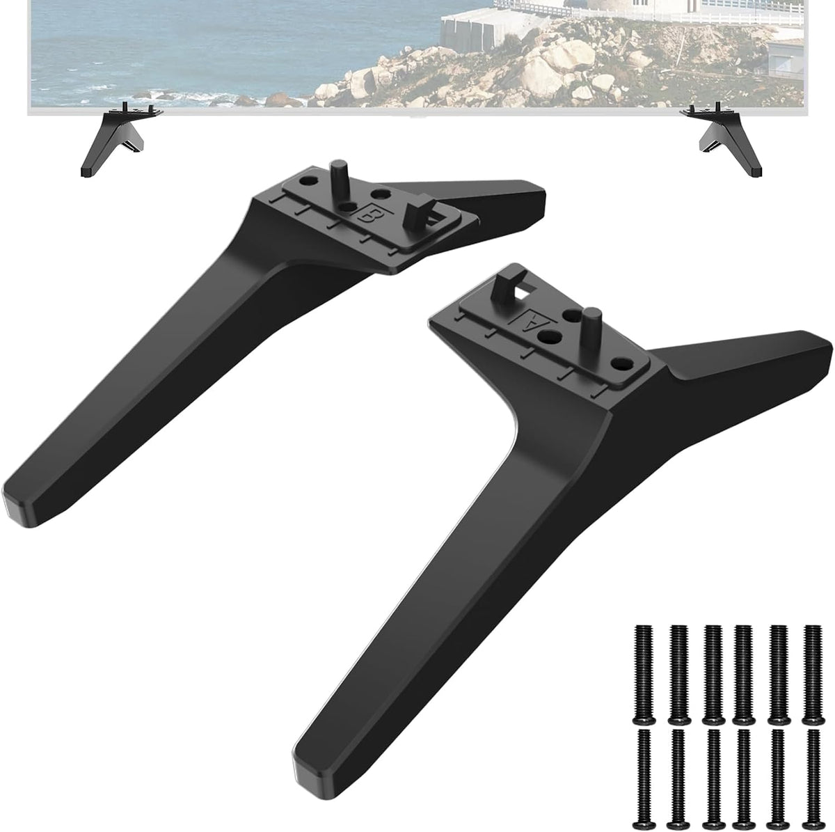 60UJ6050 60UK6090 60UM6900 60UN7300 65UJ6300 65UK6090 65UM6900 65UM7300PUA 65UN6950 TV Stand for LG TV Legs, TV Stand