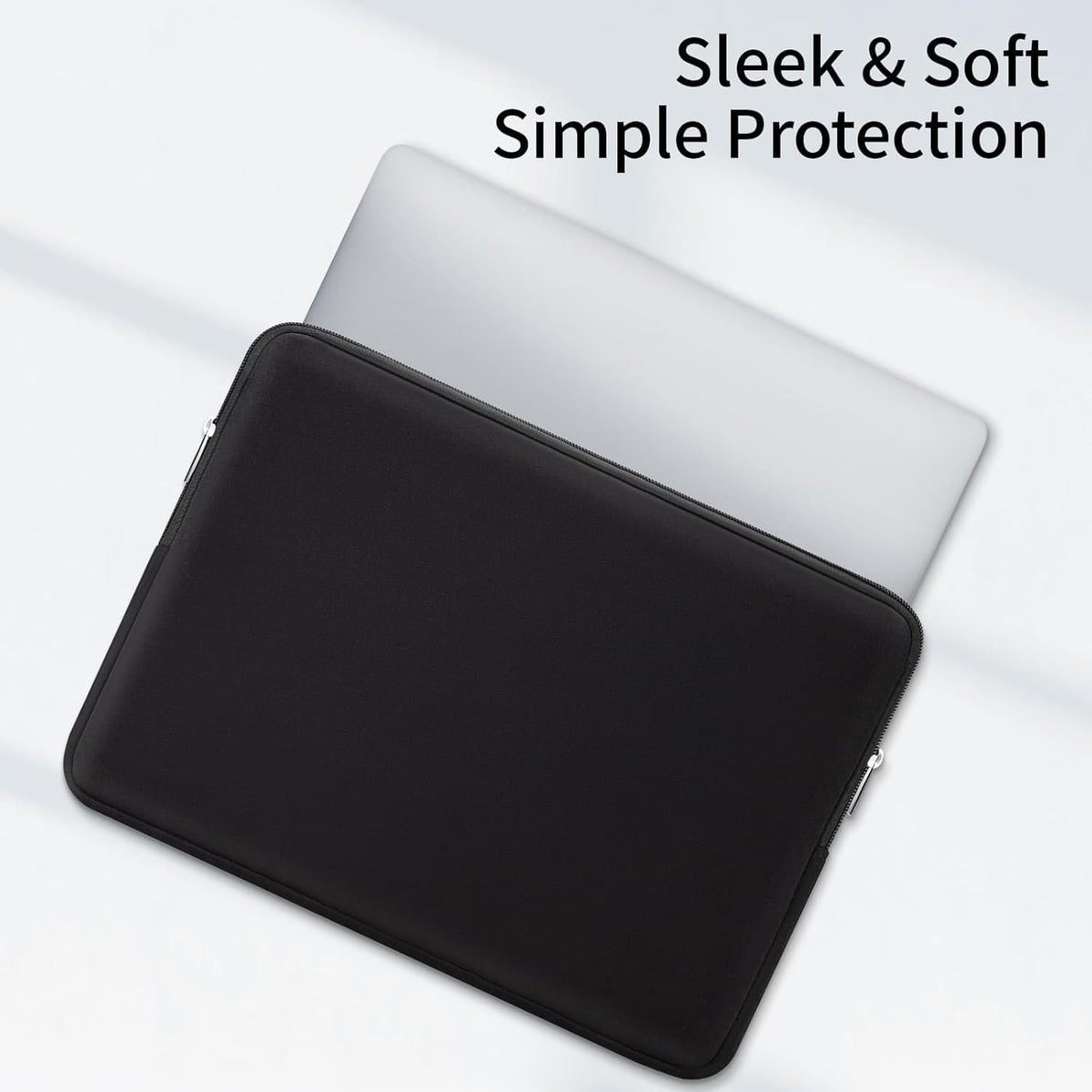 RAINYEAR 16 Inch Laptop Sleeve Protective Soft Case Padded Zipper Cover Specially Compatible with 16" MacBook Pro/Max M1 M2 M3 M4 A2141 A2485 A2780 A2991 A3403 A3186 (Black, Upgraded Version)