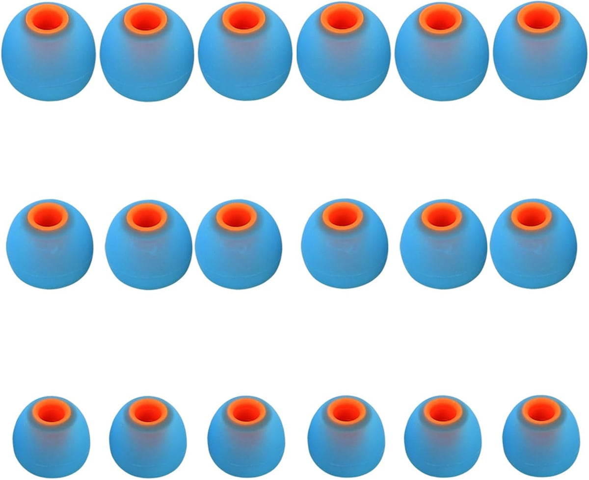 Earbud Replacement Tips Silicone Earbud Tips Earbud Caps Fit for in-Ear Headphones (Inner Hole 3.8mm -5.1mm) Earbud Rubber Tips Ear Tips 9 Pairs S/M/L