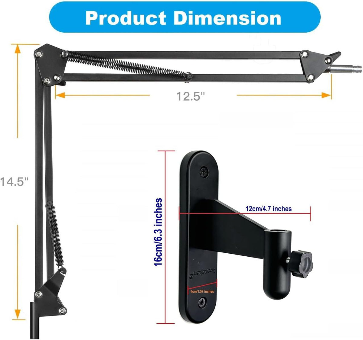 AceTaken 4K 4K, 500 501 MX Brio Webcam Wall Mount Stand Holder for Logitech MX Brio Streaming Webcam, Brio Brio Webcams