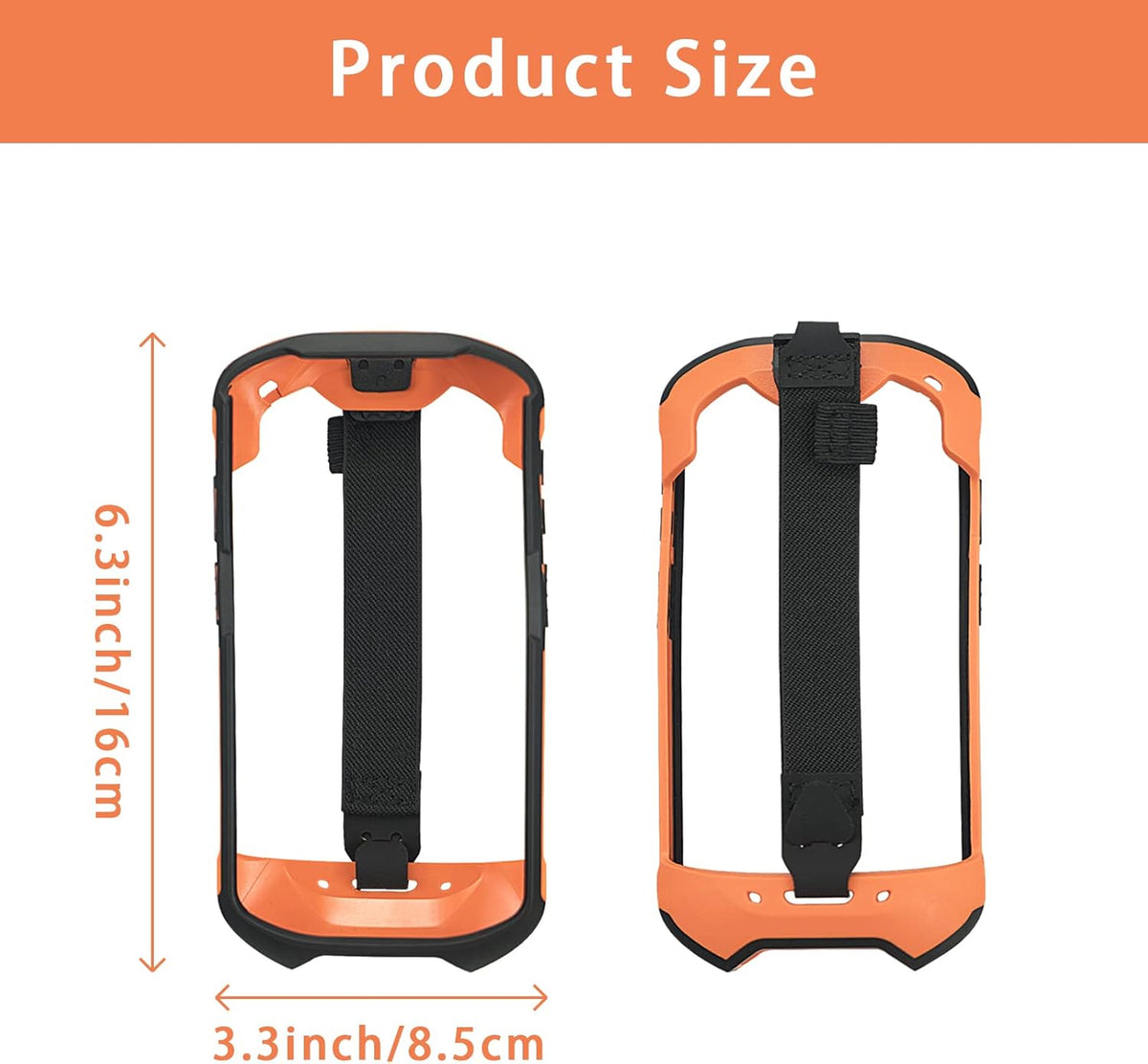 LANADO Protective Case Cover with Handstrap Rugged Boot Carrying Case for Zebra TC51 TC510K TC52 TC56 TC57 Rugged Bumper Case Armor Designed for Zebra Protection Tough Shock Proof,Orange