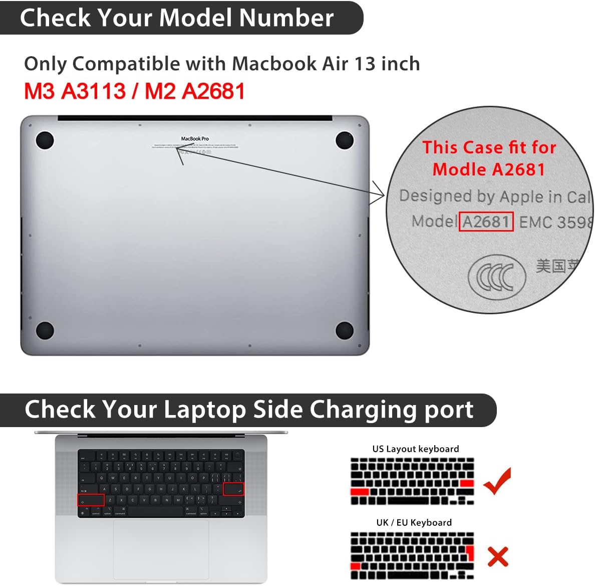 Compatible with MacBook Air 13.6 inch Case 2025 2024 2023 2022 Release M4 A3240 M3 A3113 M2 A2681 with Touch ID, Plastic Hard Shell Case&Keyboard Cover&Screen Film&Webcam Cover, Cassette Tape