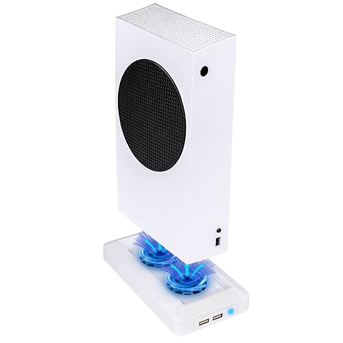 U/D Console Cooling Fan Compatible for Xbox Series S USB External Cooler Turbo Temperature Control Fan Console Cooling System for Xbox Series S