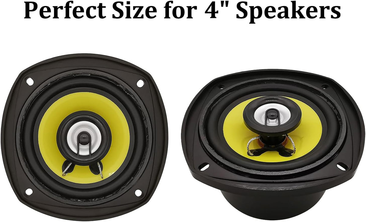 HiQltyla 4" 4" (Pack 2) Speaker Baffle, Suitable for DIY Bookshelf Speaker Home Audio Systems or Car Speaker Systems