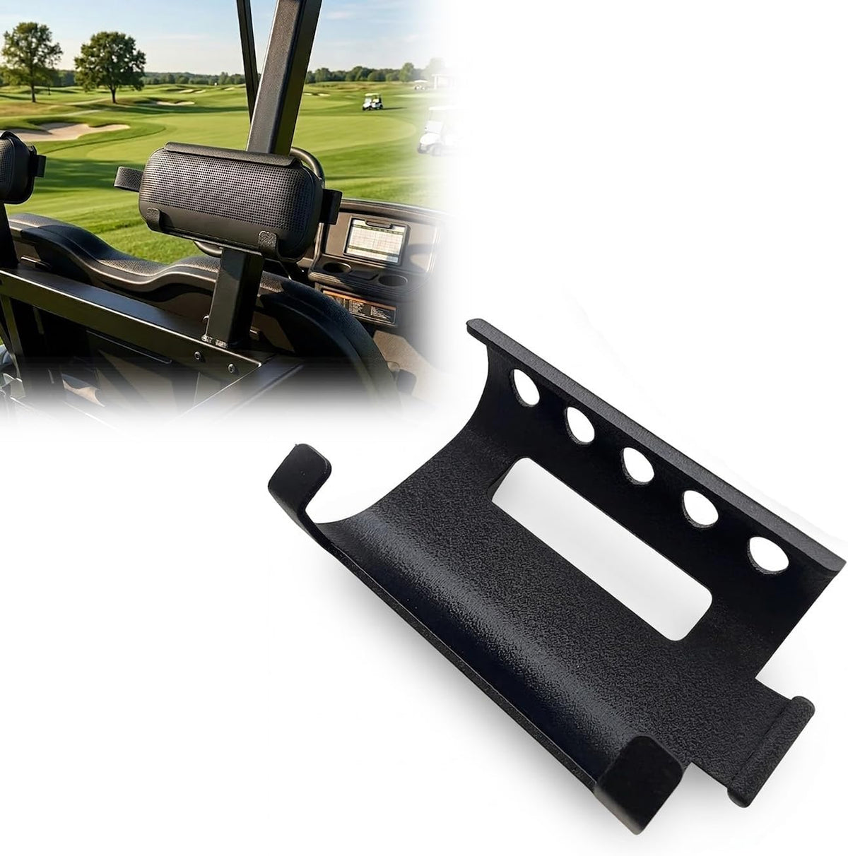 Generic Zenkaelum Magnetic Speaker Caddy Compatible with Bose SoundLink Flex, Heavy-Duty Magnet Mount for Golf Carts