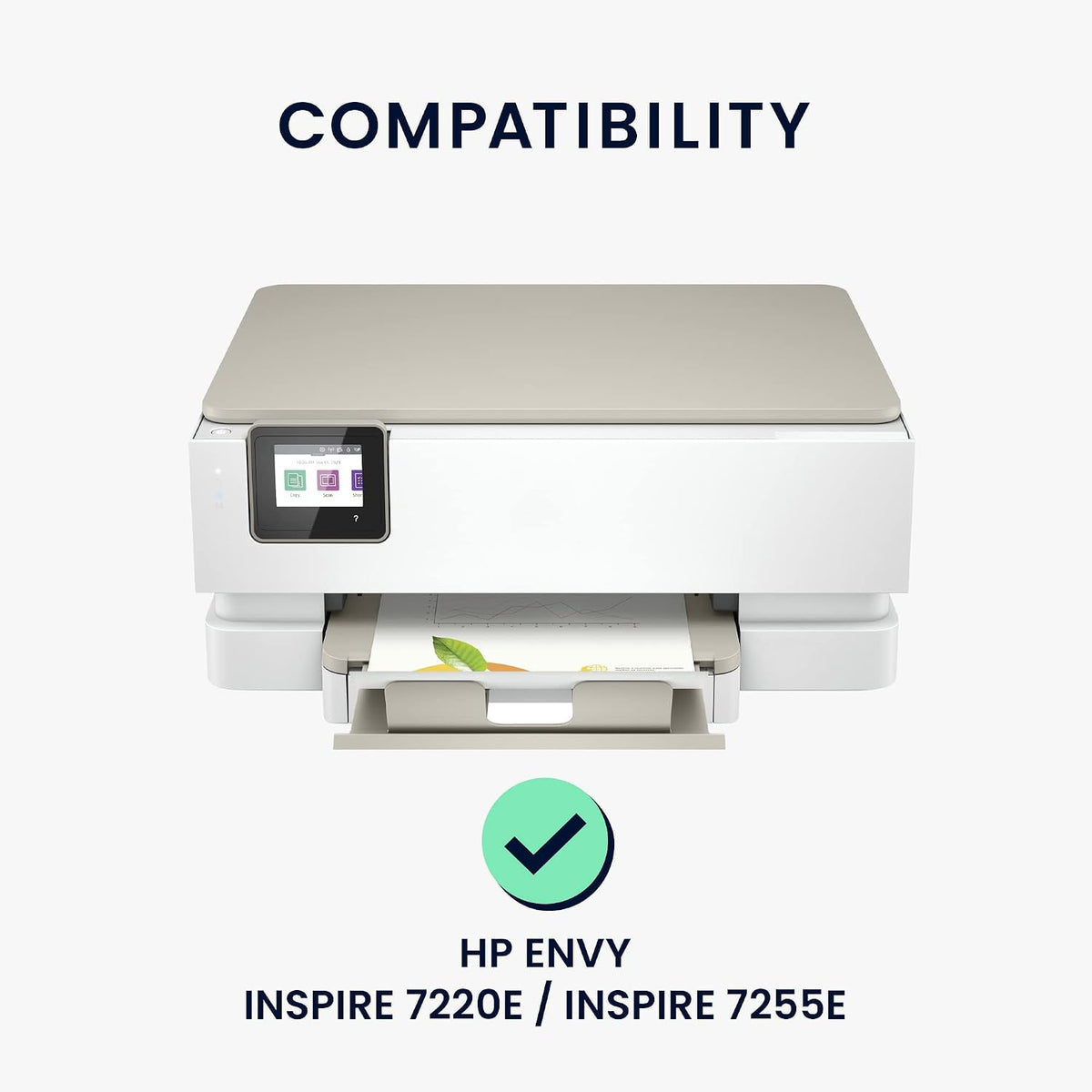 7220e 7255e kwmobile Dust Cover Compatible with HP Envy Inspire / Inspire - Printer Case - Fabric Protector Cover
