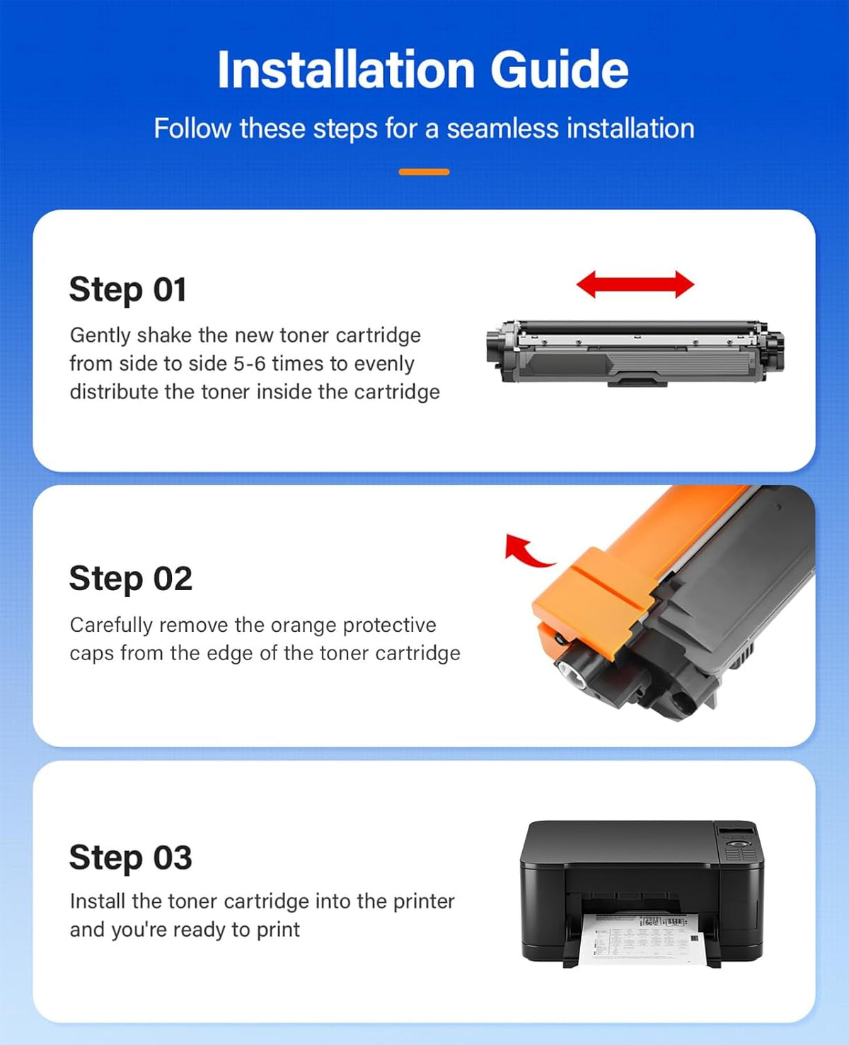 TN229XL Toner Cartridge Set 4-Pack Replacement for Brother TN-229XL TN229 XL Black MFC-L3720CDW MFC-L3780CDW HL-L3220CDW HL-L3280CDW HL-L3300CDW HL-L3295CDW L8245CDW MFC-L8395CDW L3765CDW Printer Ink