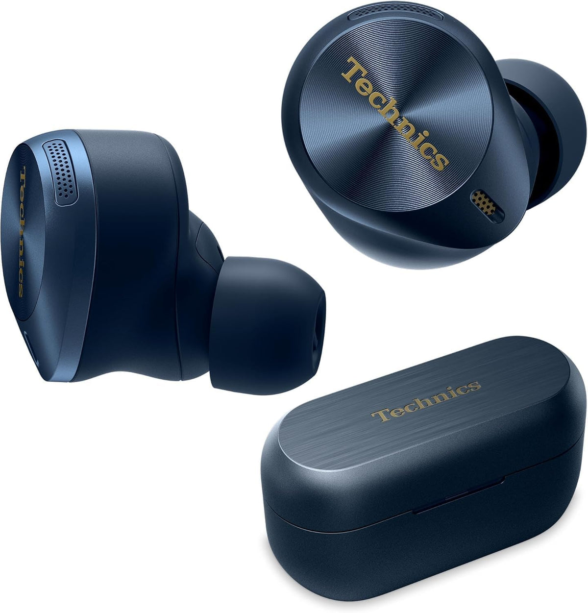 Technics EAH-AZ80-A Premium Hi-Fi True Wireless Bluetooth Earbuds with Advanced Noise Cancelling - Midnight Blue