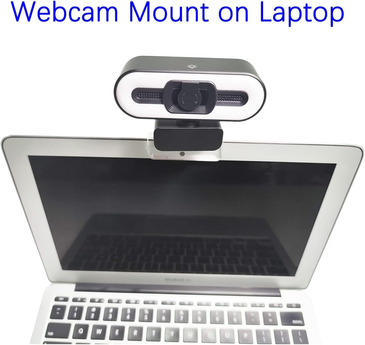 HTLAKIKJ 1/4'' Webcam Mount for Monitor, Compatible with Logitech and other Webcams with Thread, Acrylic Clear Mount on