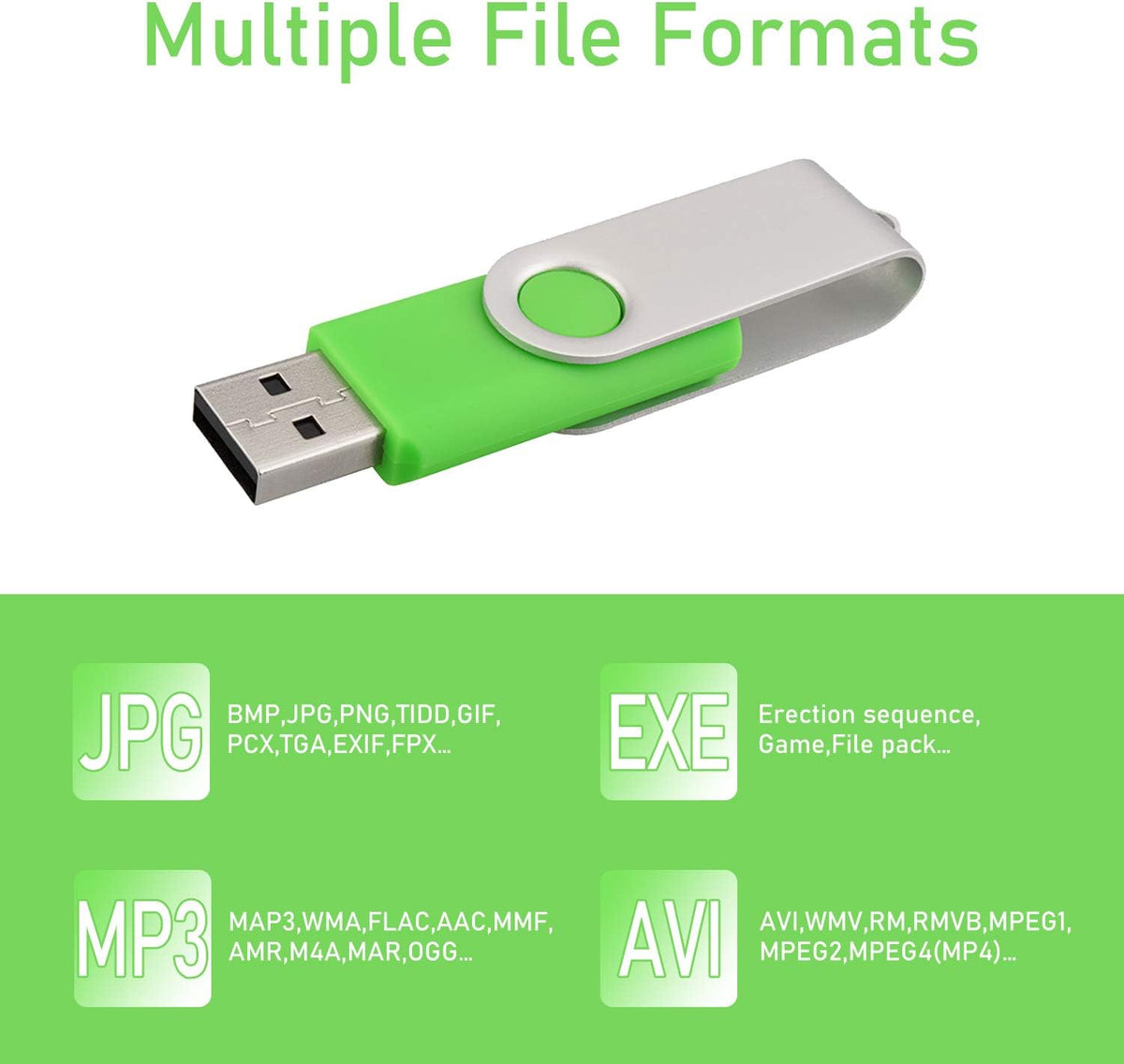 hrongshk 4GB 10 Pack, 2.0 Sharing(10Pcs, Multi-Color,4 USB Flash Drive Thumb Drives Memory Stick USB Bulk Swivel Jump