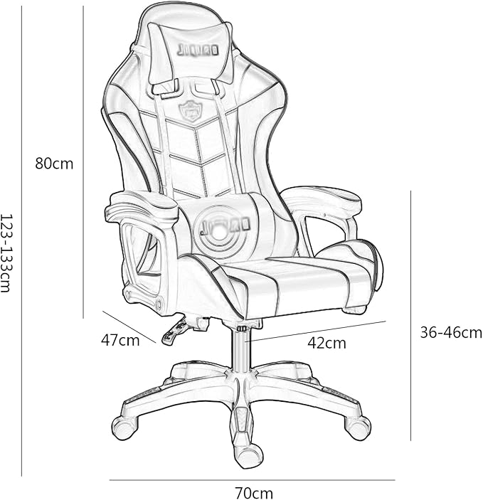 Office Ergonomic Chair Swivel Chair Computer Chair Gaming Chair Boys Home Gaming Chair Lift Reclining Swivel Chair Office Chair Boss Chair (Size:Nylon feetColor:red)