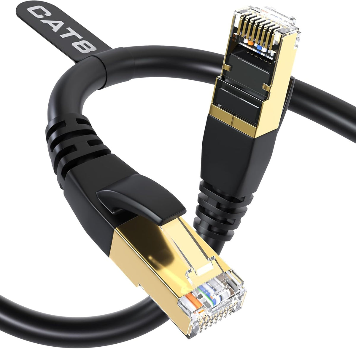 8 40Gbps 2000MHz, 20FT Cat7 Cat6 Cat5e Cat5, RJ45 DbillionDa Cat Ethernet Cable Supports High-Speed Cable, Heavy-Duty