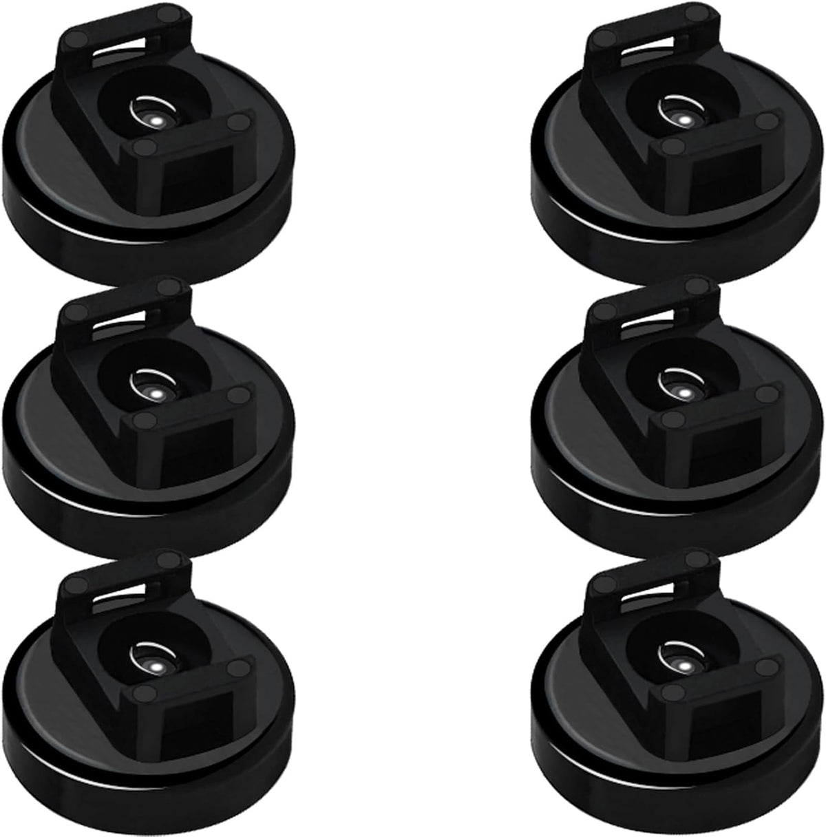 25LBS 6 Magnet Zip Tie Mount Magnetic Zip Ties Mount Strong Multipurpose Wire Cable Holder Mount Wire Clips Management