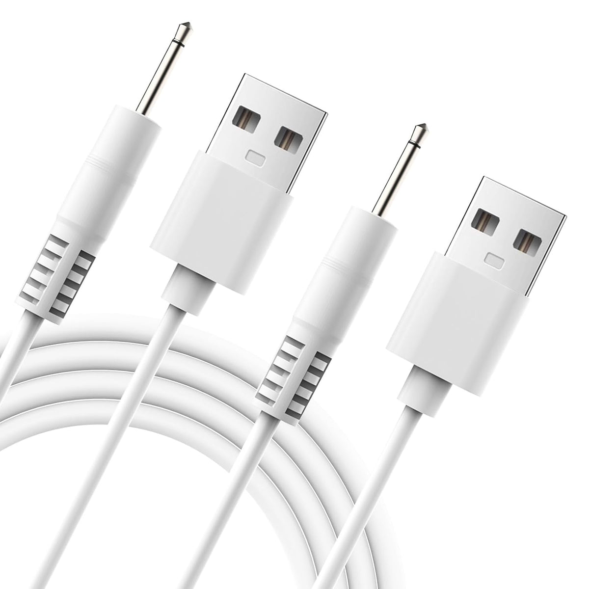 2 Pack 2.62FT 2.5mm,5V/1A littlelucky Charger Replacement DC Charging Cable USB to DC Fast Charger Cord Adapter Rose