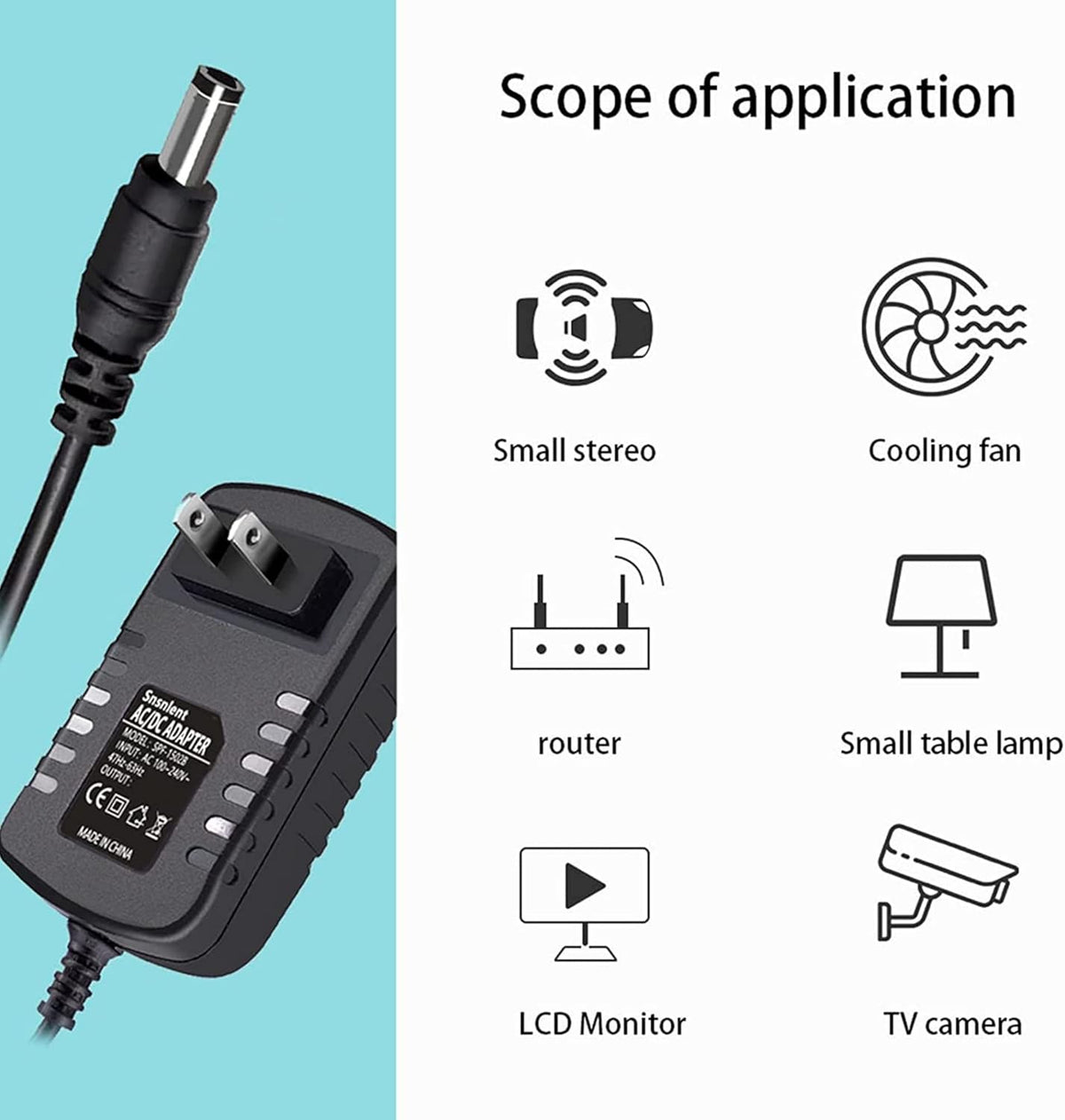 Dysead US AC/DC Power Supply Adapter Charger Cord Compatible with Naipo Neck Shoulder Massager