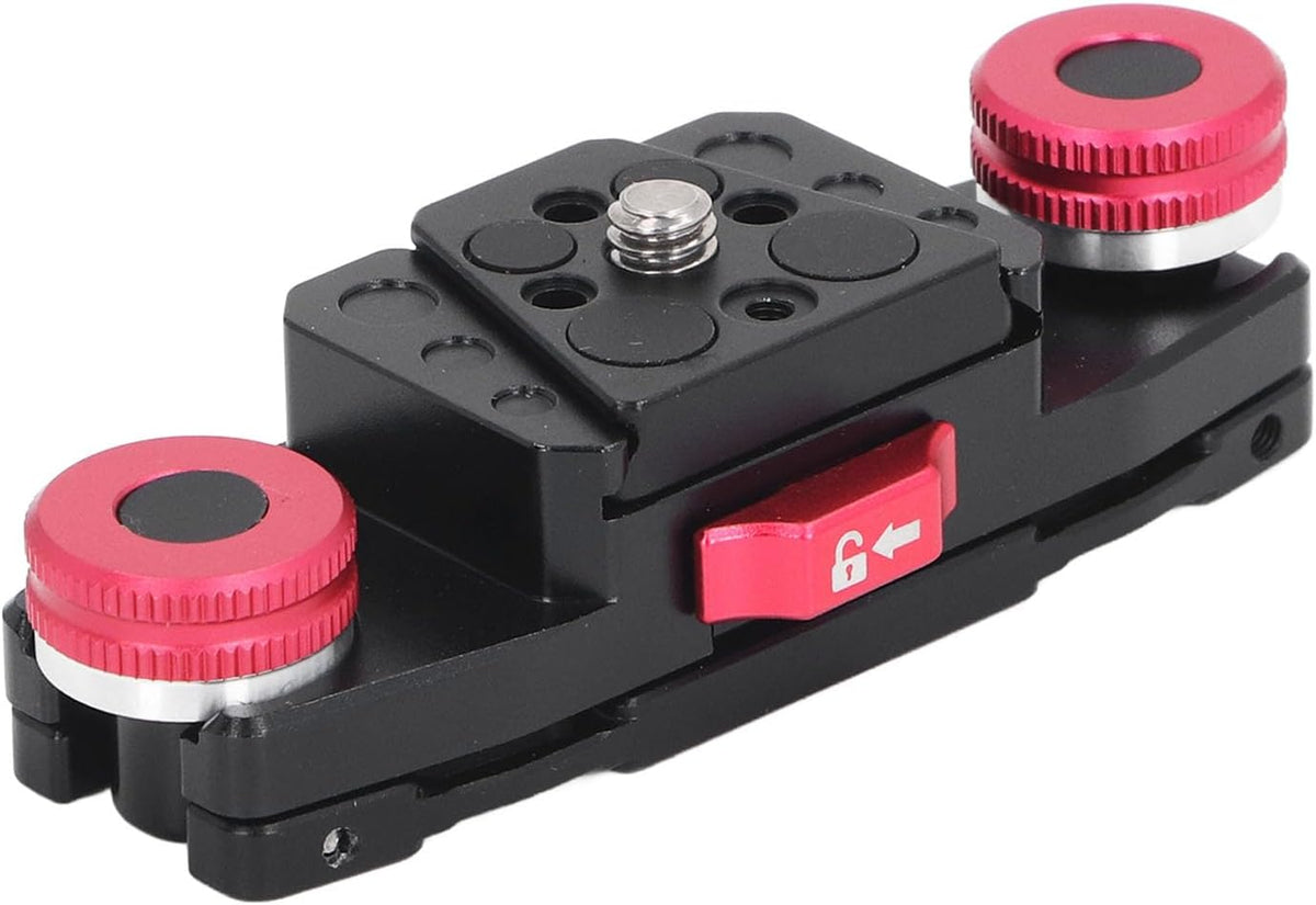 Acouto 1/4 Inch Quick Release Waist Belt Clip Mount with Anti Shake Design, V Plate for Mirrorless Camera Screw, Easy