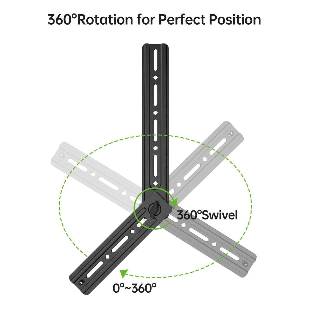 USX MOUNT Soundbar Mount, Sound Bar Mount for Mounting Above or Under TV, Fits Most of Sound Bars Up to 16 Lbs, with Detachable Extension Plates