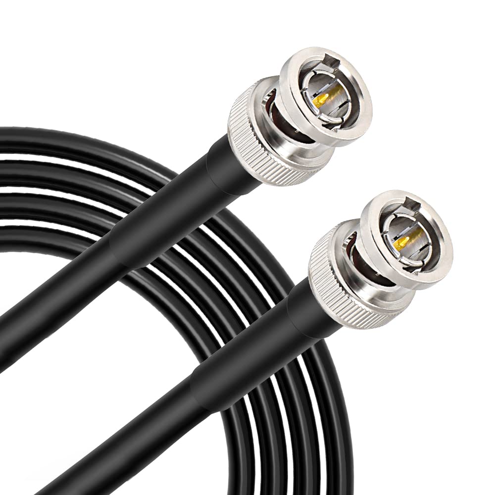 XRDS -RF SDI Cables 25FT, HD-SDI Cable 75 Ohm BNC Male to BNC Male Video Coaxial Cable for Video Surveillance Camera CCTV System