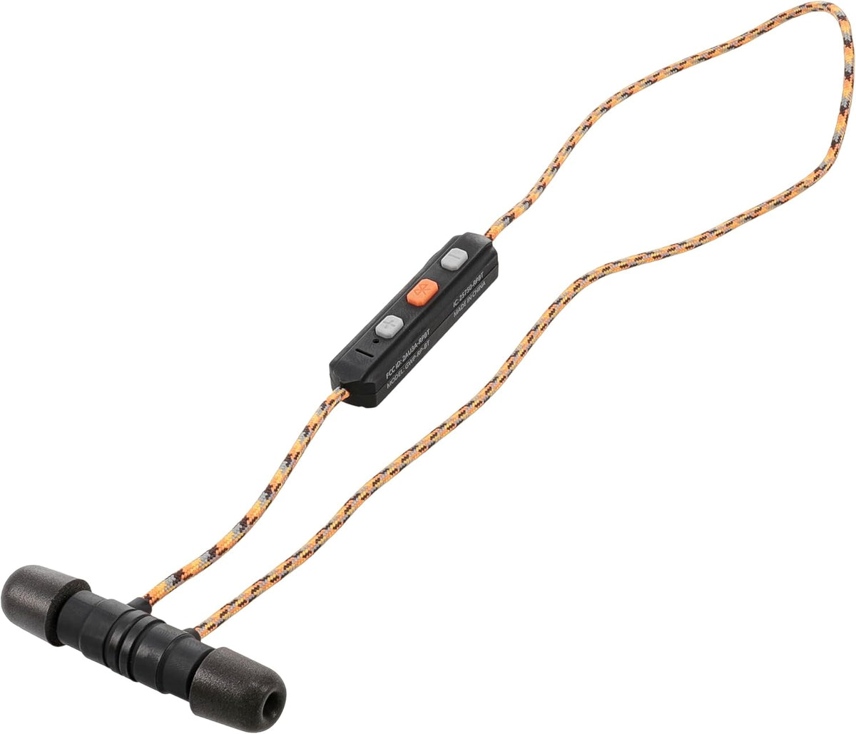 Walker's Flexible Bluetooth Neckband Headset 30 NRR Passive Hearing Protection Earbuds with 12" USB Charging Cable & EVA Carrying Case
