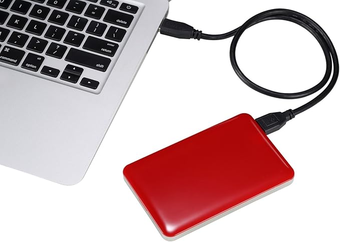 U3 2.5 inch USB 3.0 FAT32 Portable External Hard Drive - Red (250GB)