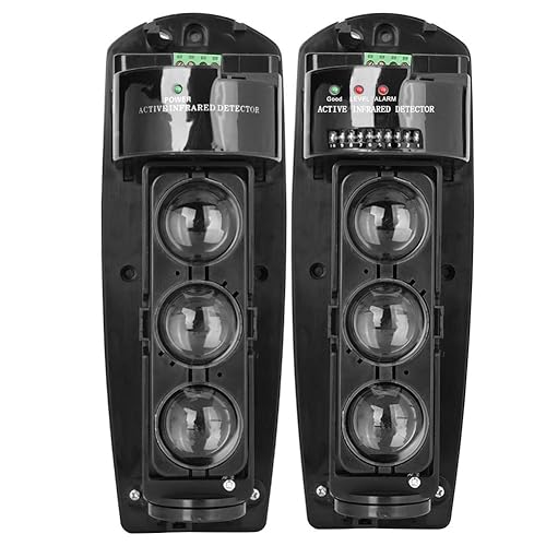 Triple Beam Alarm Photoelectric Infrared Led Detector Security System, Home Security Alarm Infrared Detector Sensor(-250)
