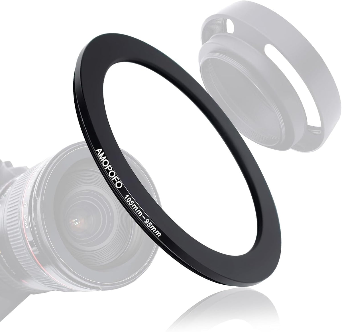 105mm to 95mm Camera Filter Ring, Step-Down Ring Adapter for 95mm UV, ND, CPL Filters