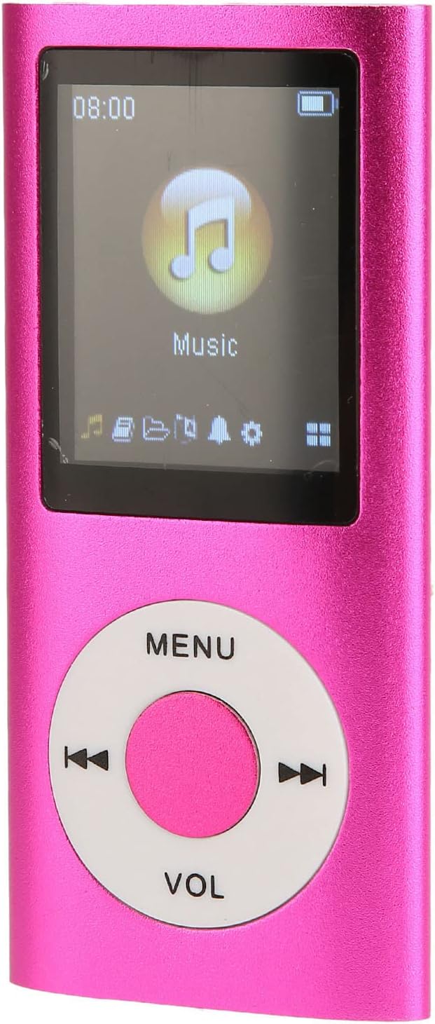 Heayzoki MP3 1.8 Inch 64GB, Player with Bluetooth, Music Player with Built-in HD Speaker, LCD Screen, HiFi Sound