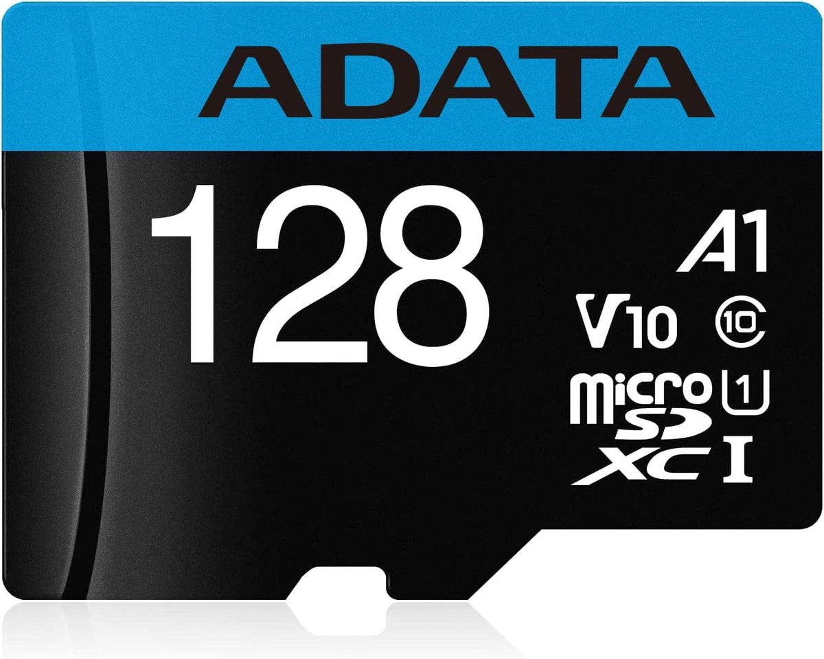 ADATA 128GB 10 V10 A1 100 (AUSDX128GUICL10A1-RA1) Premier MicroSDHC/SDXC UHS-I Class Memory Card with Adapter Read up