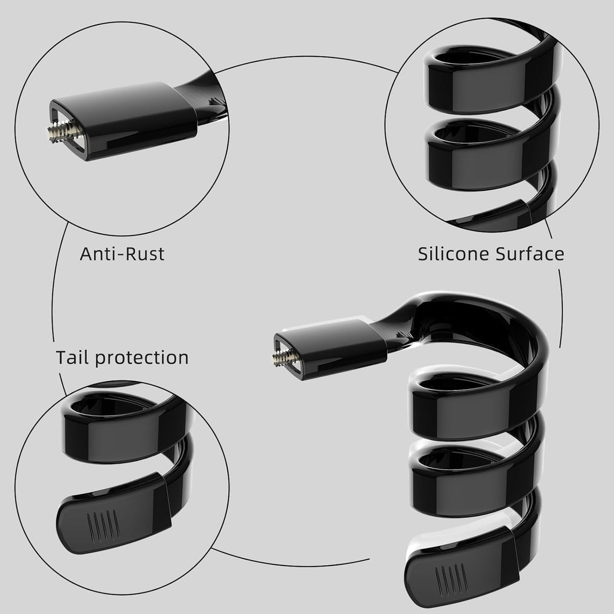 [3 Pack] Flexible Twist Mount for Blink 3rd & 4th Gen Outdoor Camera - 360 Adjustable Wall Mount