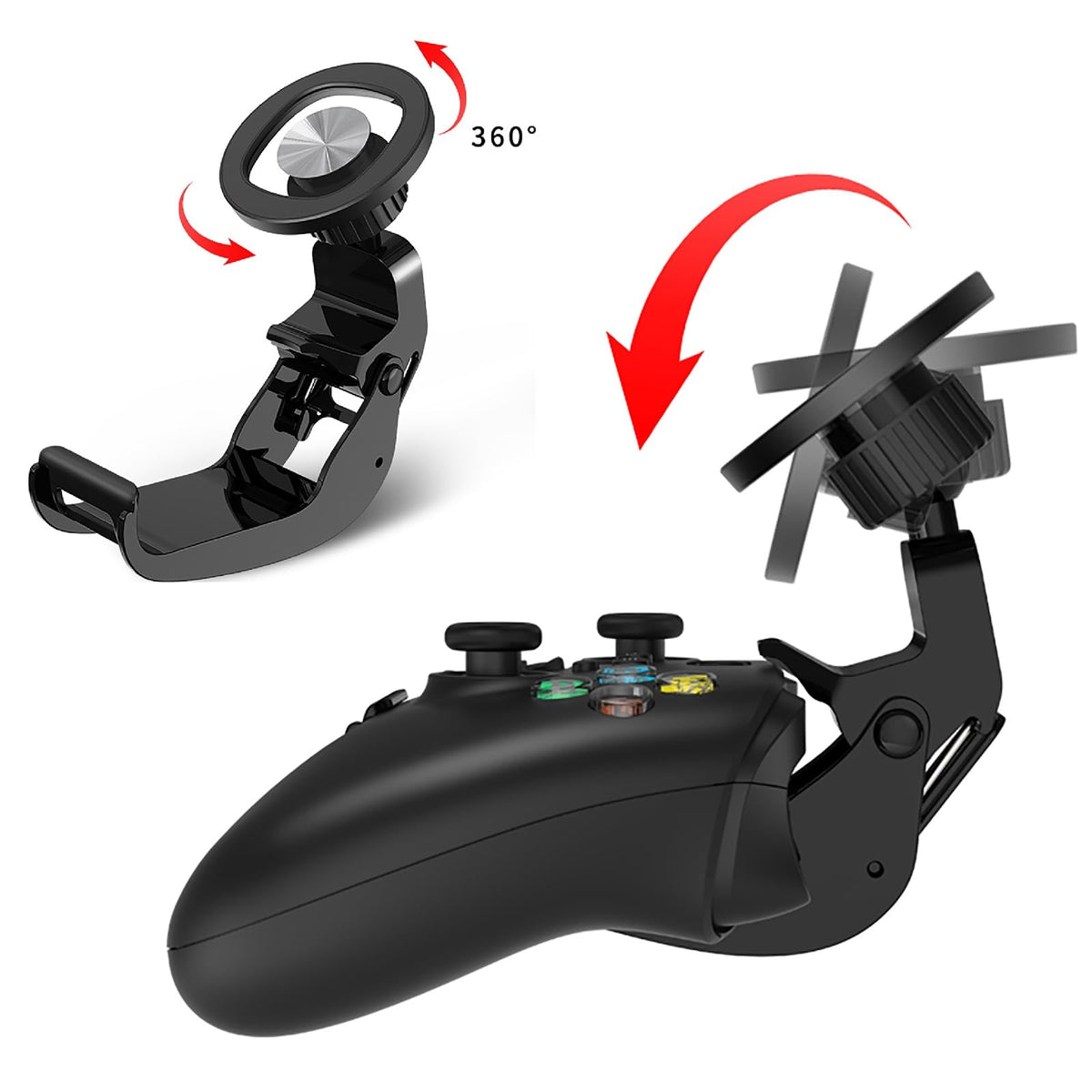 NBCP Xbox Controller Phone Mount - Gaming Phone Holder,MagSafe Phone Mount Magnetic for Xbox One & Xbox Series X|S Controllers