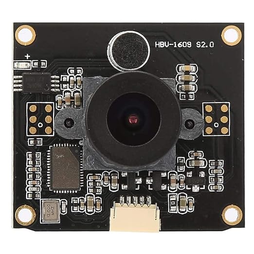 USB Camera Module HBV-1609 2 Million Pixels 120° Wide Angle Lens USB Camera Module with OV2643 Chip for Security Monitoring Industrial Equipment