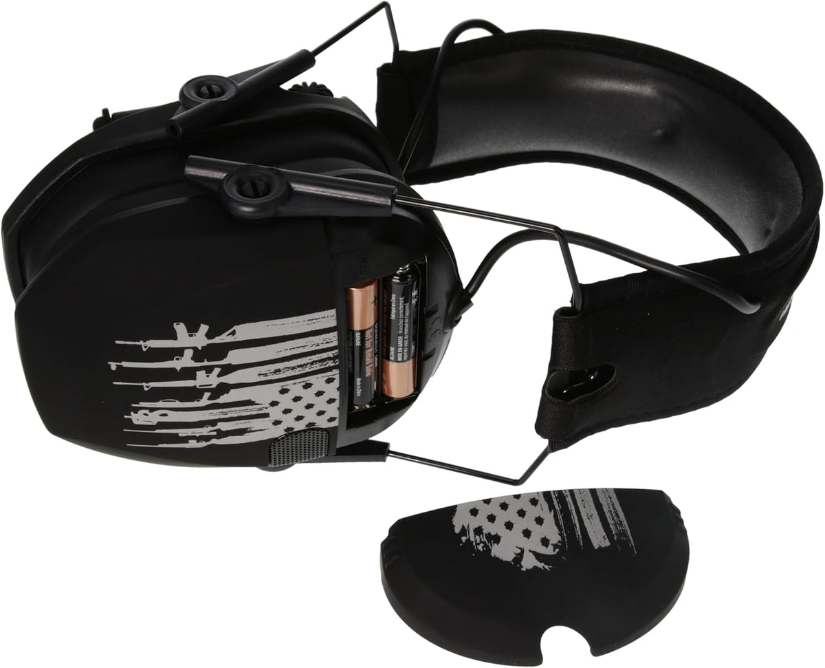 Walker's Razor Slim Ultra Low Profile Compact Design Adjustable Range Shooting Hunting Hearing Protection Electronic Earmuffs