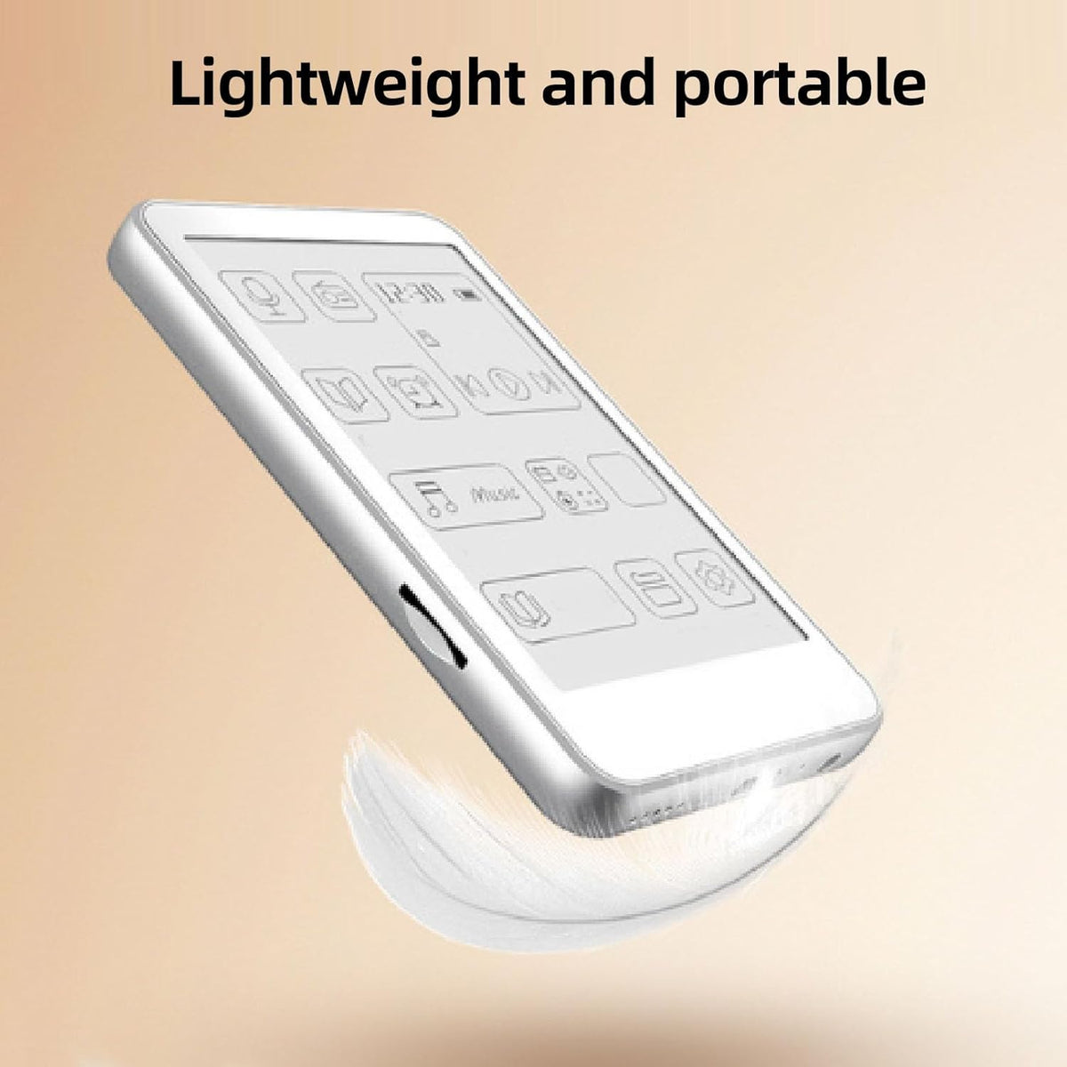 GOWENIC 2.7in 2 1 MP3 5.0, MP3, Ink Ebook Readers, in Player E Reader with Bluetooth Supports APE, FLAC, WAV, TXT
