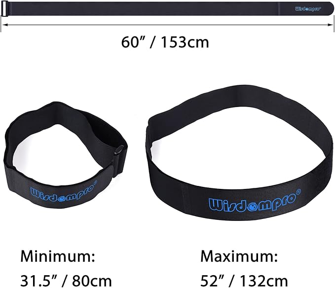 Wisdompro Extra Large 4 Pack 2x60" Hook and Loop Tie Down Straps Heavy Duty